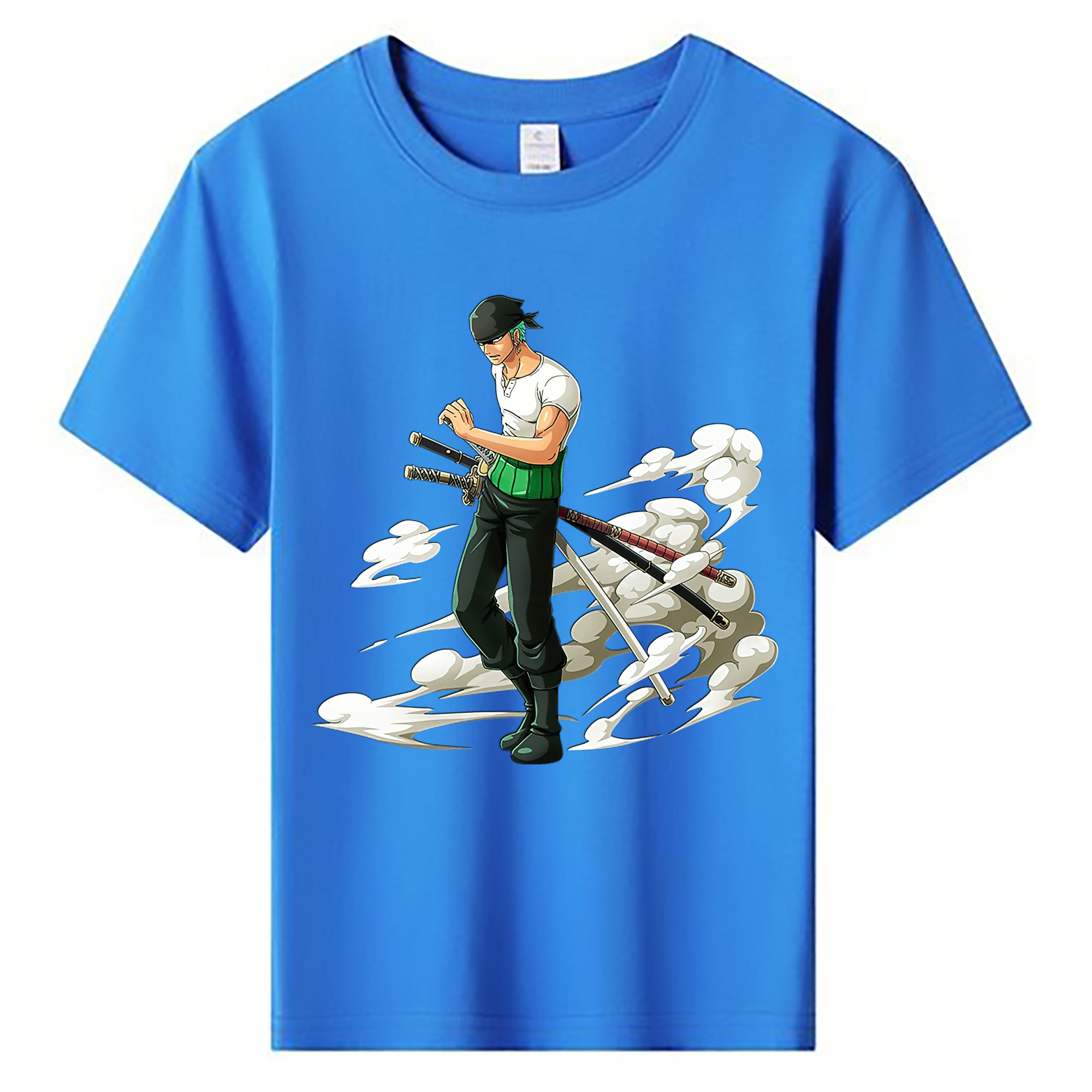 ワンピース ロロノア・ゾロ ONE PIECE Roronoa Zoro 綿100％キッズTシャツ（フロントプリント）